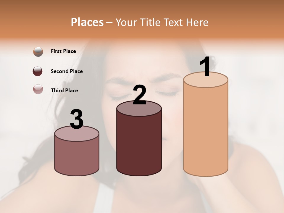 Home Neck Brunette PowerPoint Template