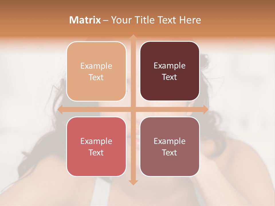 Home Neck Brunette PowerPoint Template