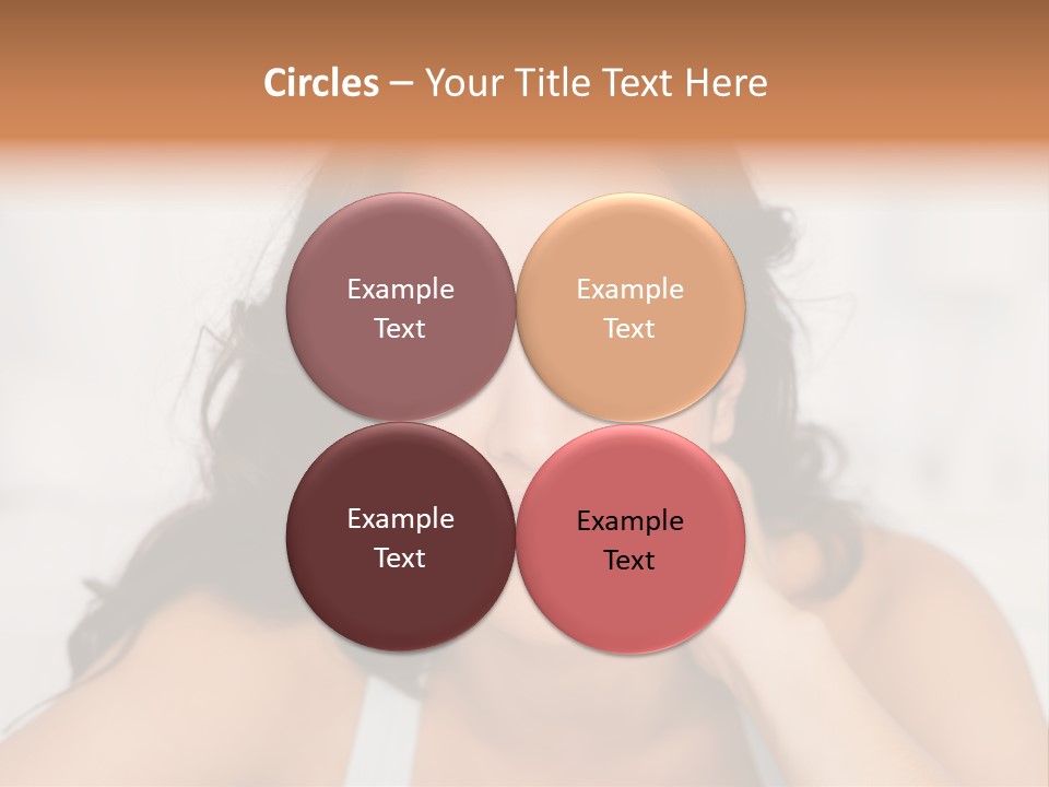 Home Neck Brunette PowerPoint Template