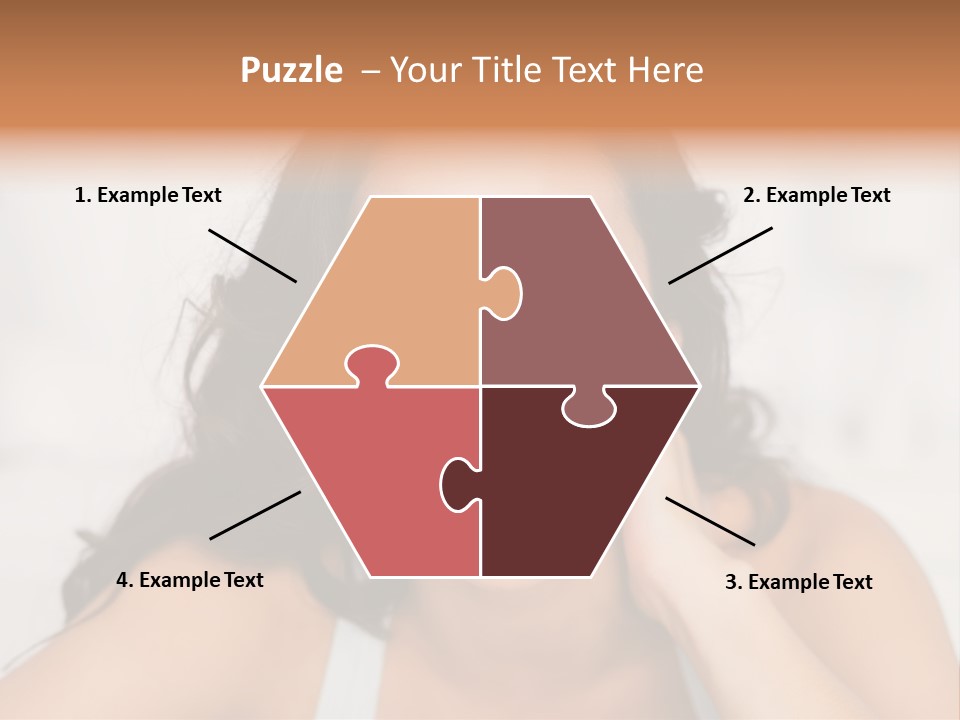 Home Neck Brunette PowerPoint Template