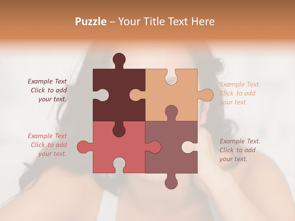 Home Neck Brunette PowerPoint Template