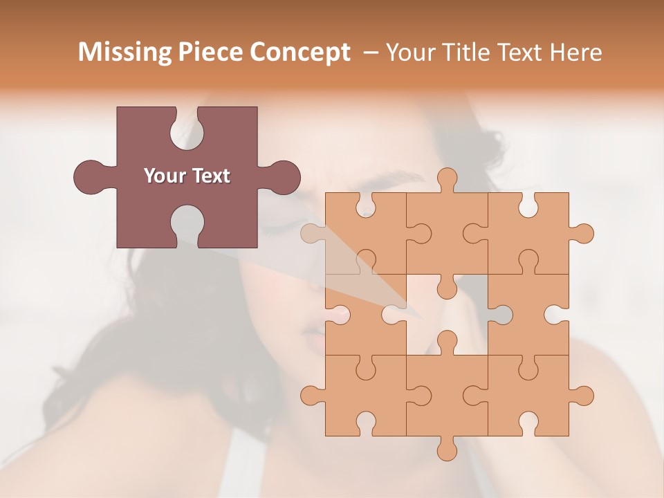 Home Neck Brunette PowerPoint Template