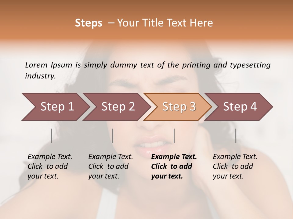 Home Neck Brunette PowerPoint Template