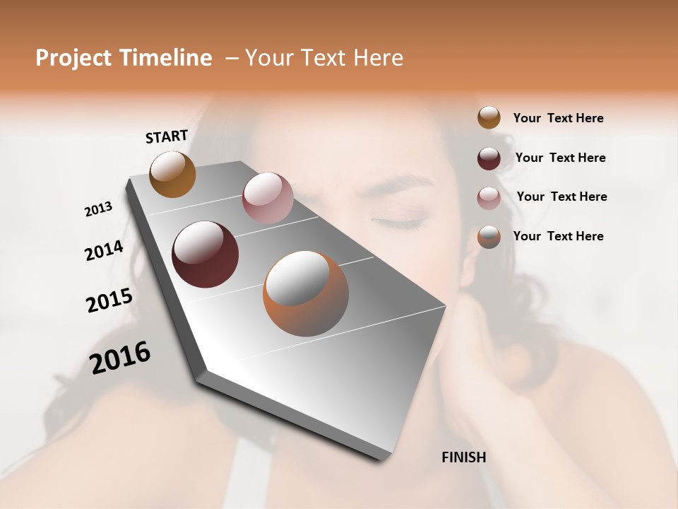 Home Neck Brunette PowerPoint Template