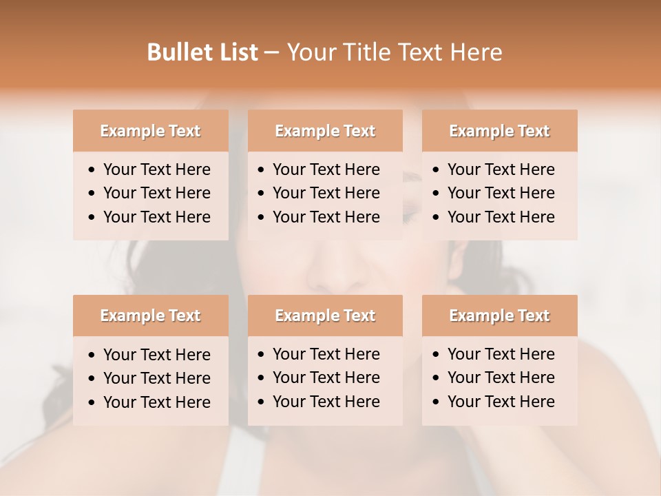 Home Neck Brunette PowerPoint Template