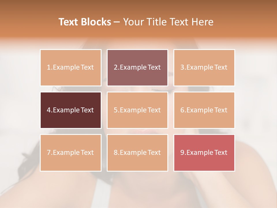 Home Neck Brunette PowerPoint Template