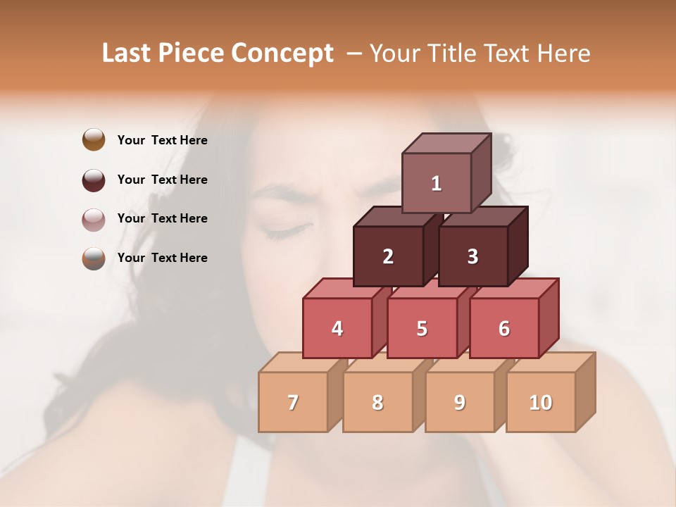 Home Neck Brunette PowerPoint Template