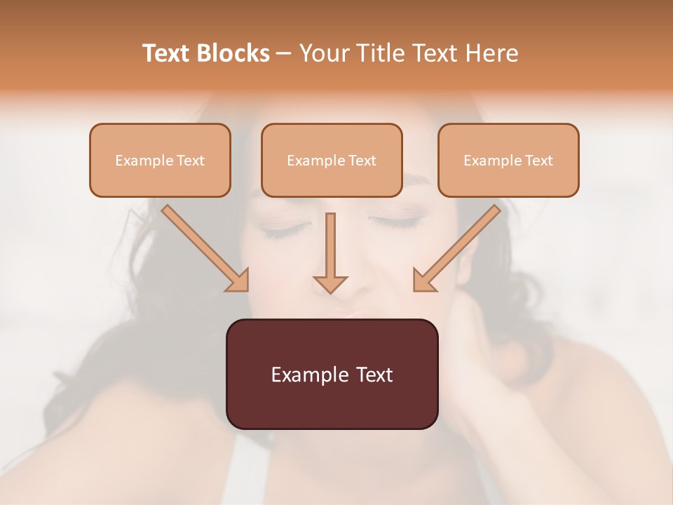 Home Neck Brunette PowerPoint Template