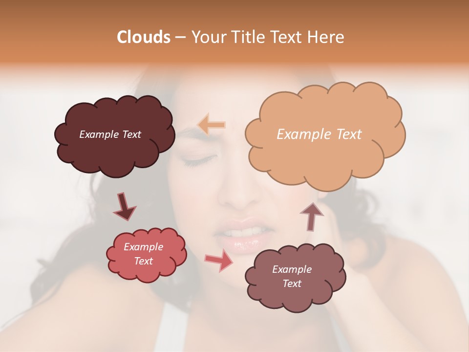 Home Neck Brunette PowerPoint Template