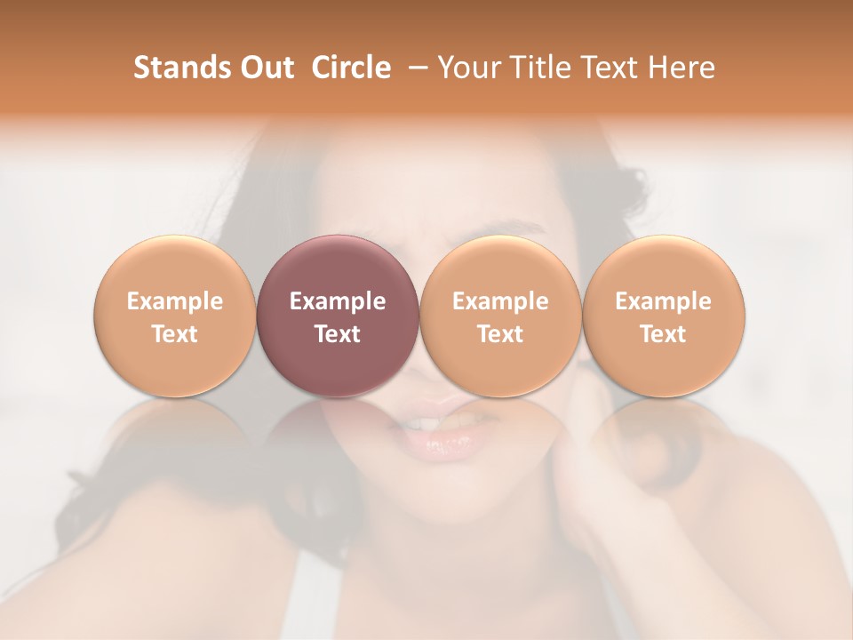 Home Neck Brunette PowerPoint Template