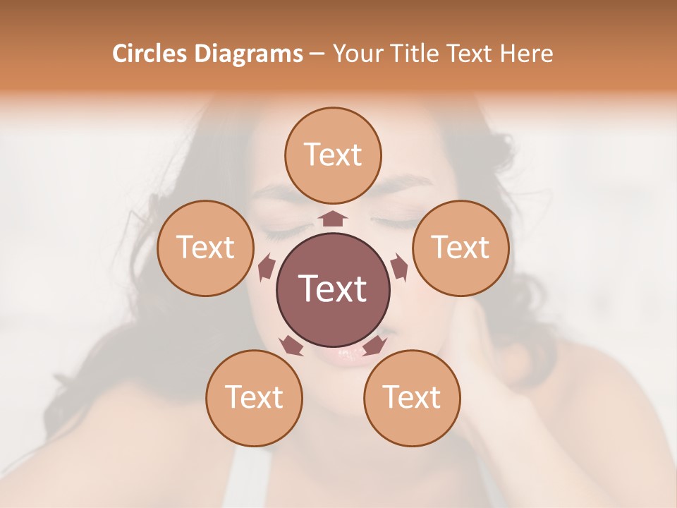 Home Neck Brunette PowerPoint Template