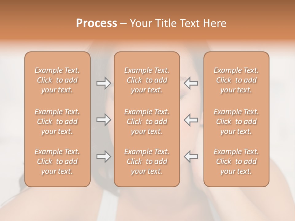 Home Neck Brunette PowerPoint Template