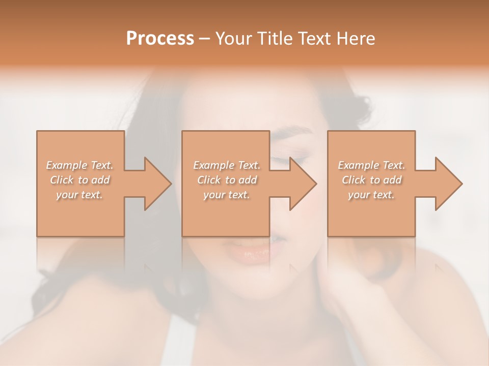 Home Neck Brunette PowerPoint Template