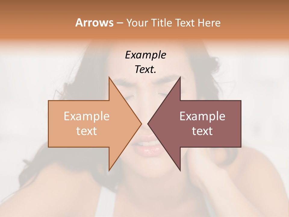 Home Neck Brunette PowerPoint Template