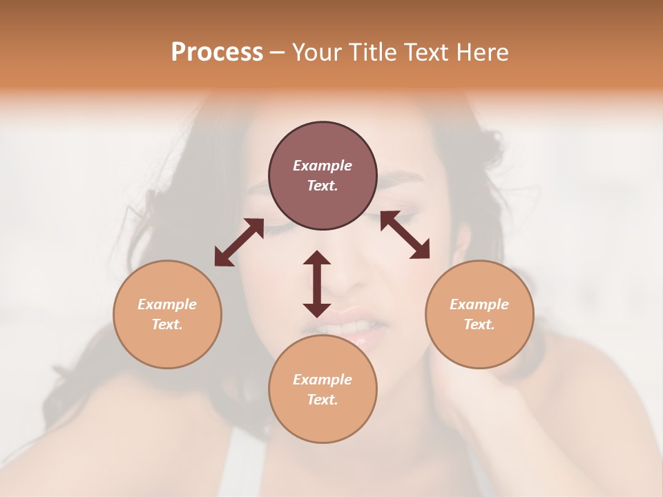 Home Neck Brunette PowerPoint Template