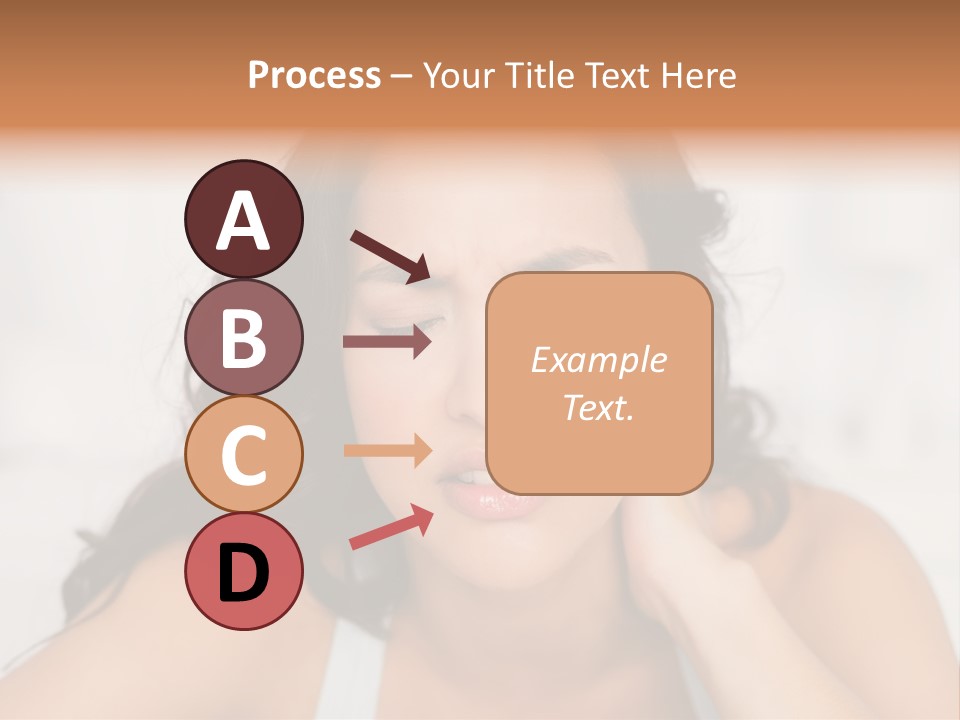 Home Neck Brunette PowerPoint Template