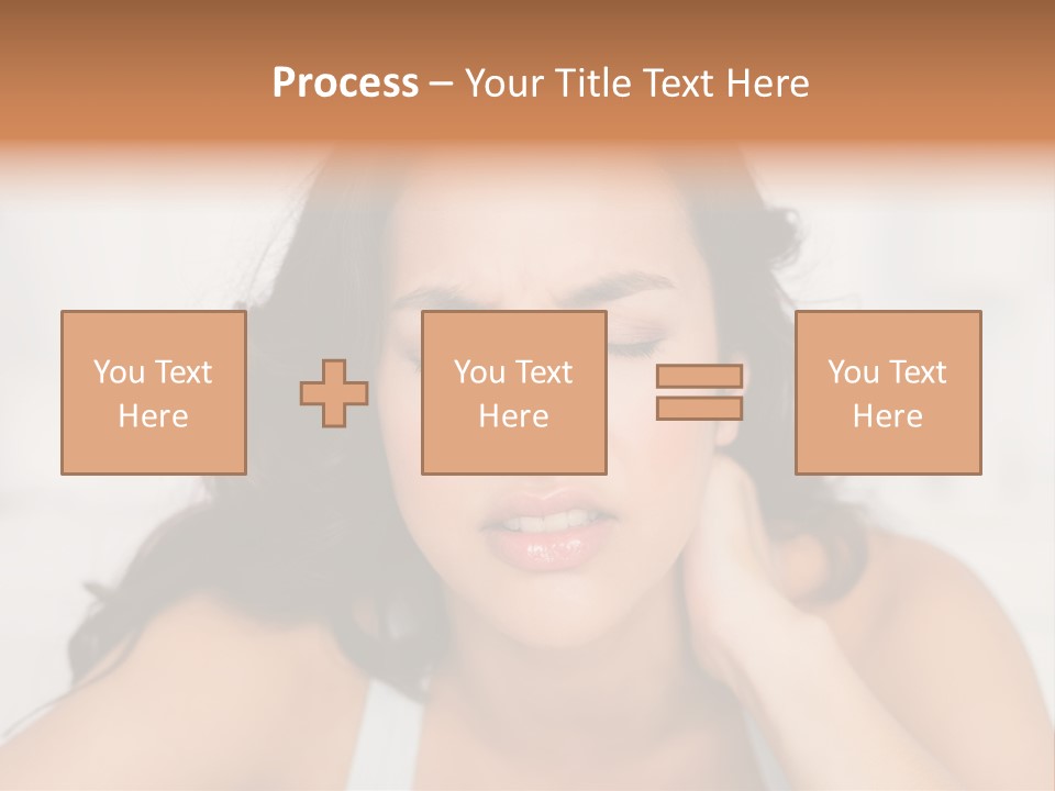 Home Neck Brunette PowerPoint Template