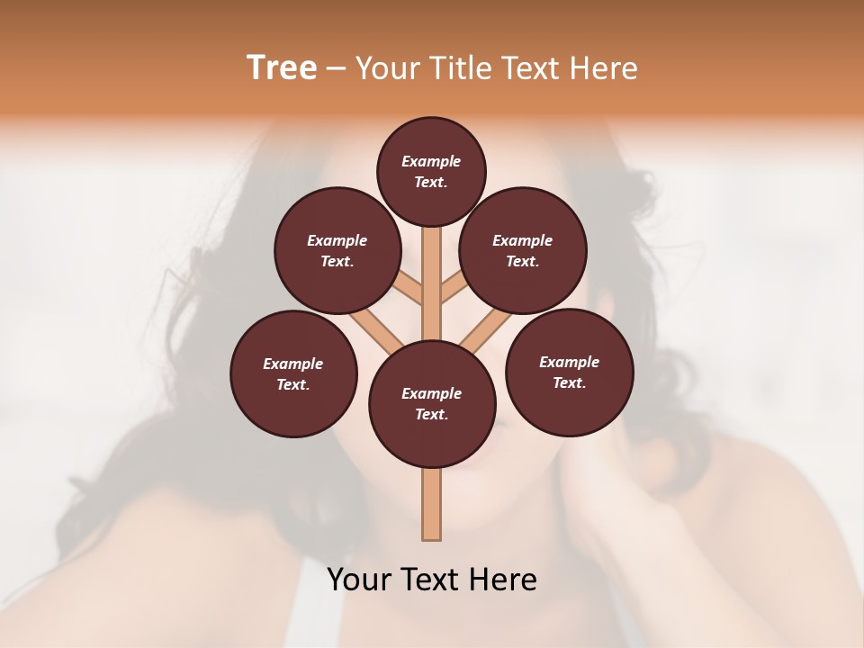 Home Neck Brunette PowerPoint Template