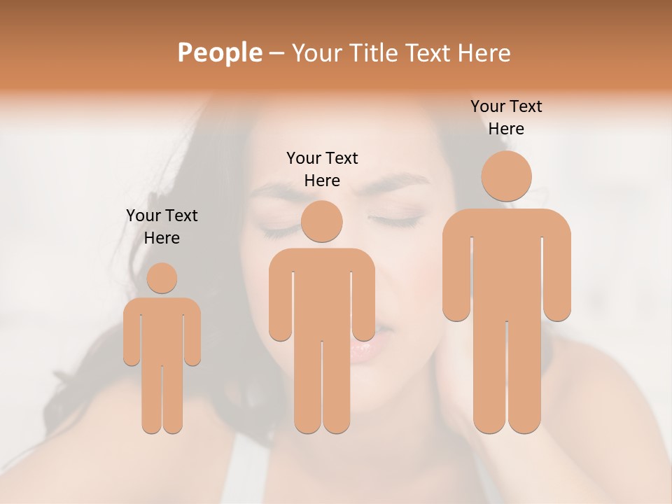 Home Neck Brunette PowerPoint Template