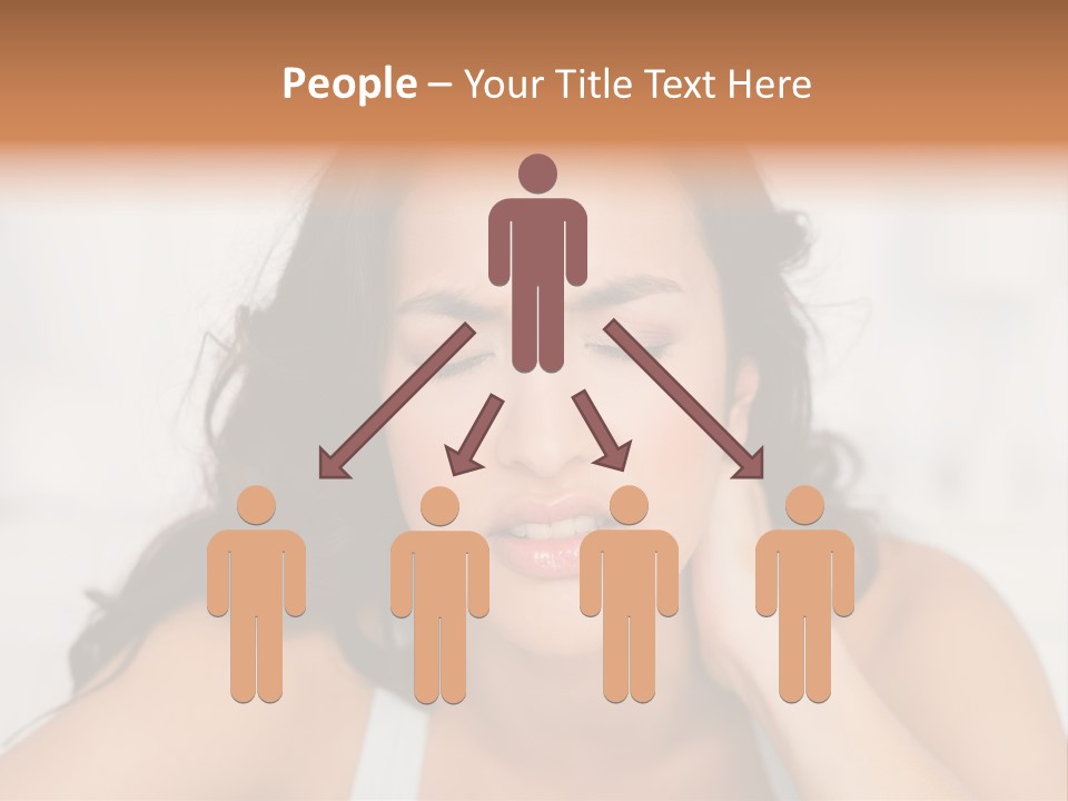 Home Neck Brunette PowerPoint Template