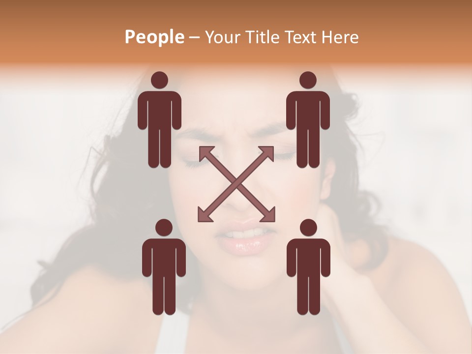 Home Neck Brunette PowerPoint Template