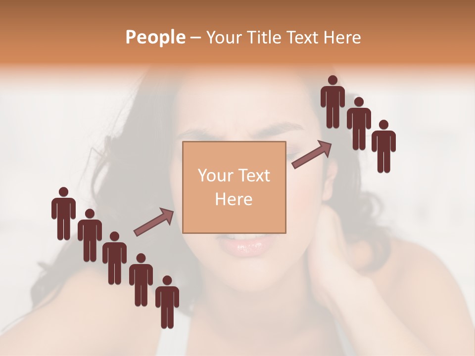 Home Neck Brunette PowerPoint Template