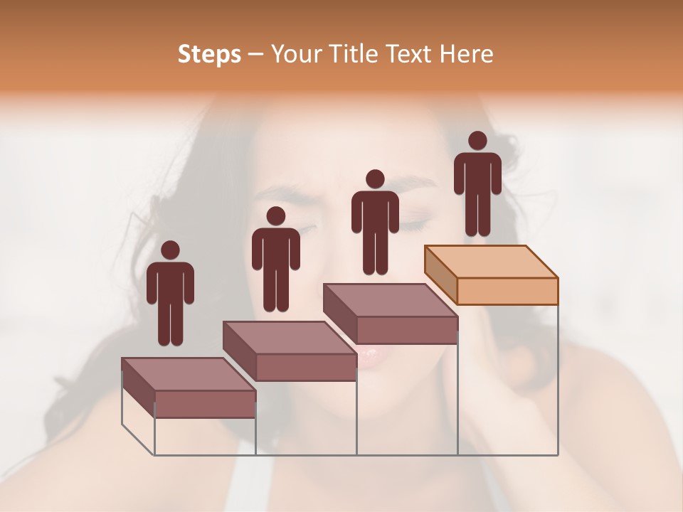 Home Neck Brunette PowerPoint Template