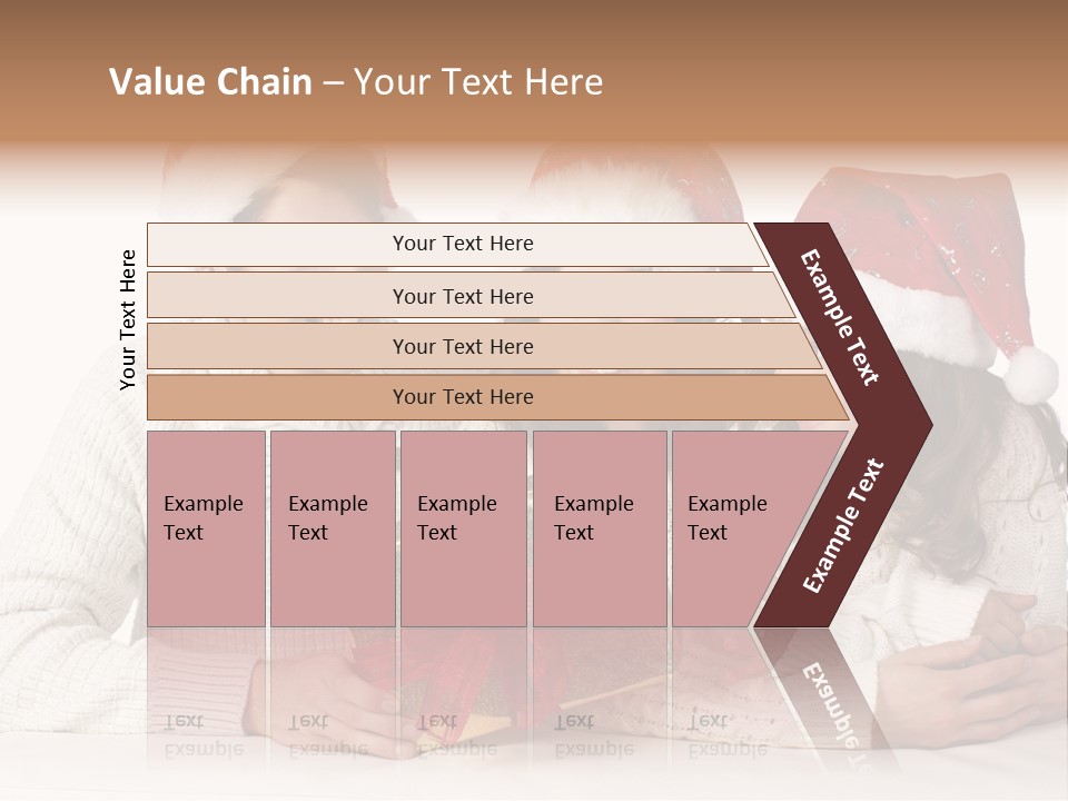 A Man And A Woman Are Holding A Present PowerPoint Template