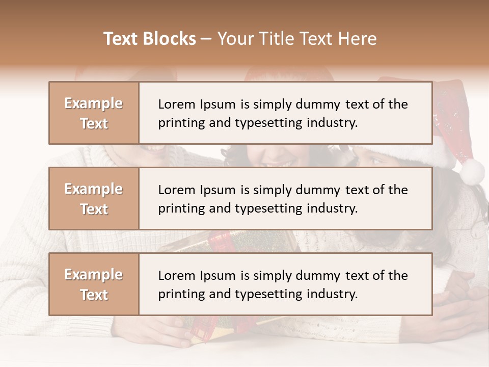A Man And A Woman Are Holding A Present PowerPoint Template