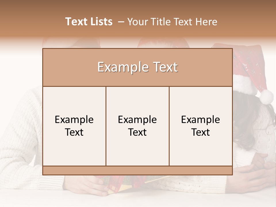 A Man And A Woman Are Holding A Present PowerPoint Template