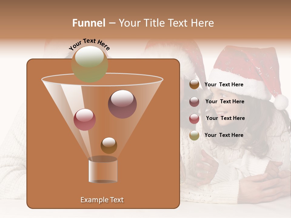 A Man And A Woman Are Holding A Present PowerPoint Template