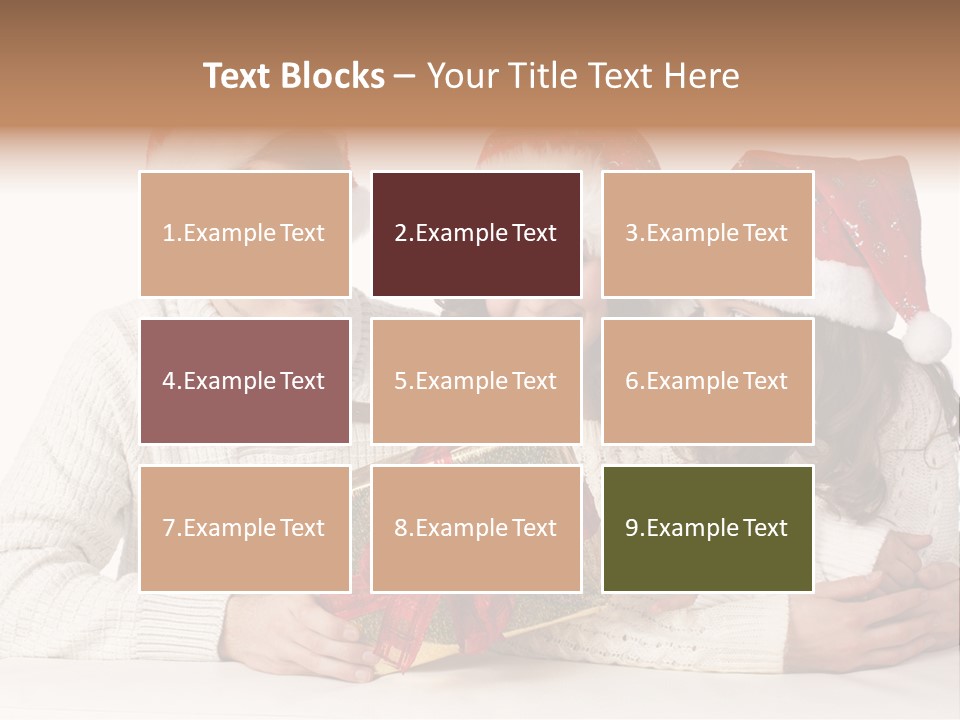 A Man And A Woman Are Holding A Present PowerPoint Template