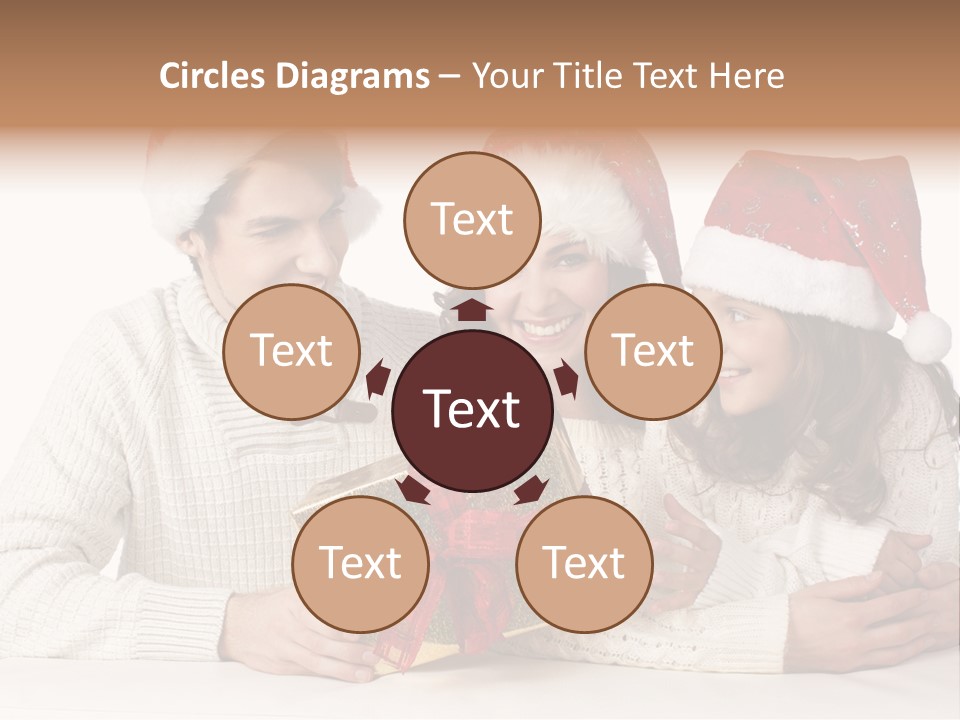 A Man And A Woman Are Holding A Present PowerPoint Template