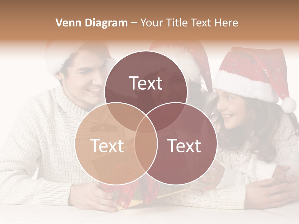 A Man And A Woman Are Holding A Present PowerPoint Template