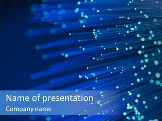 Telecommunication Data Optic PowerPoint Template