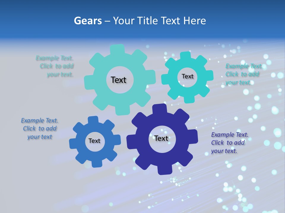 Telecommunication Data Optic PowerPoint Template