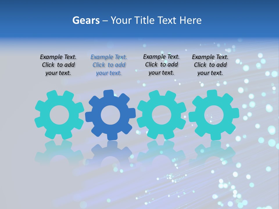 Telecommunication Data Optic PowerPoint Template