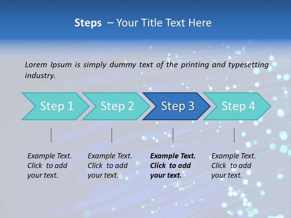 Telecommunication Data Optic PowerPoint Template