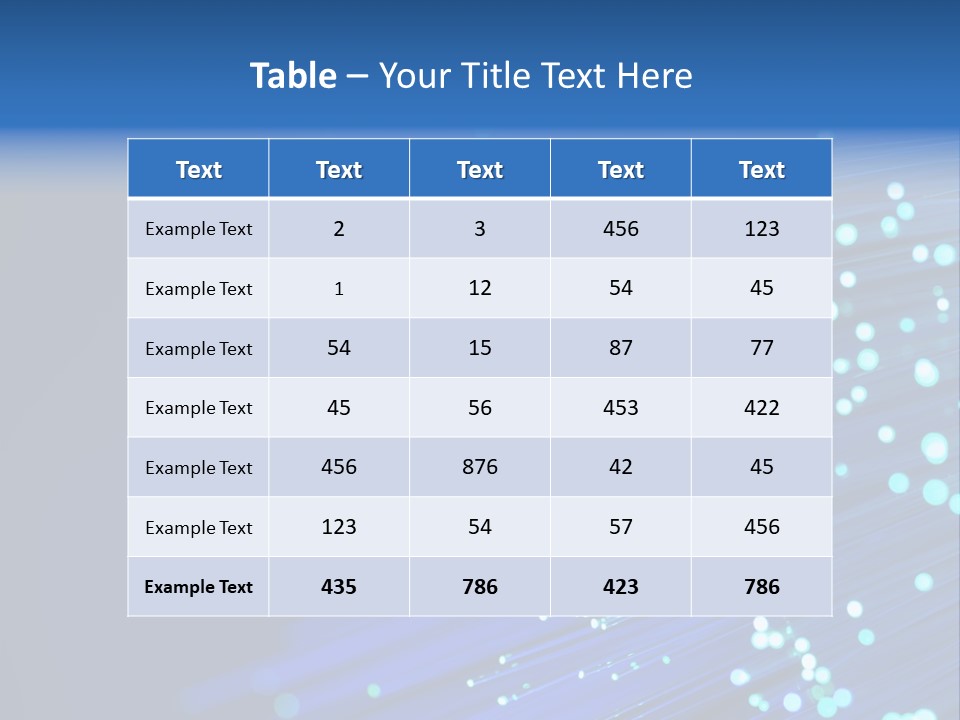 Telecommunication Data Optic PowerPoint Template