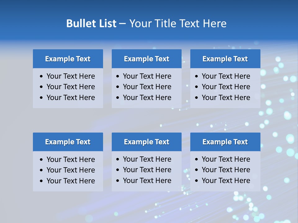 Telecommunication Data Optic PowerPoint Template