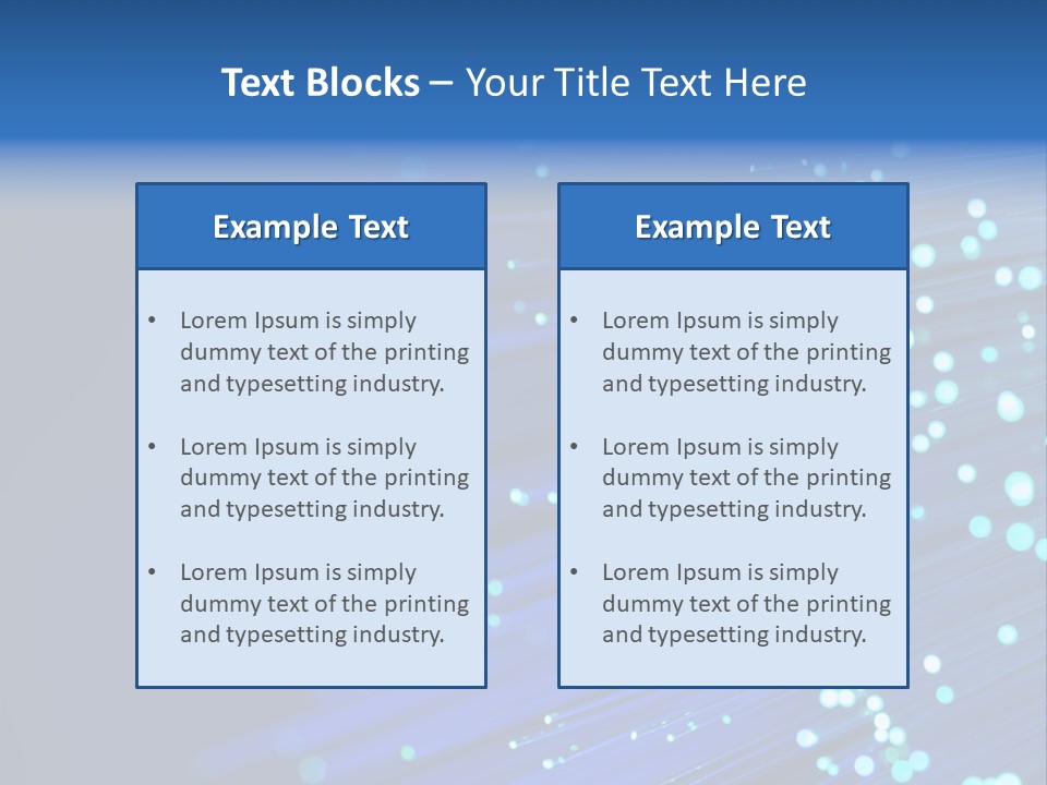 Telecommunication Data Optic PowerPoint Template