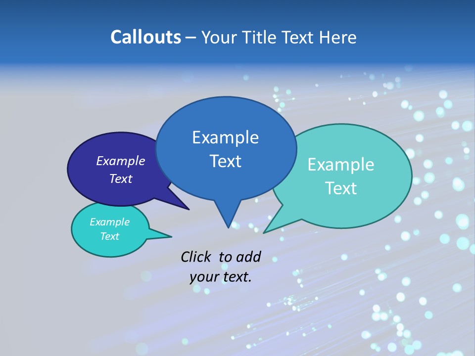 Telecommunication Data Optic PowerPoint Template