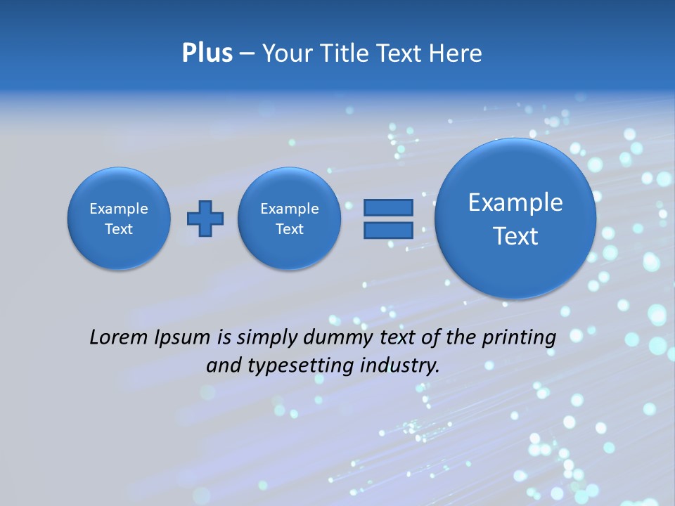 Telecommunication Data Optic PowerPoint Template