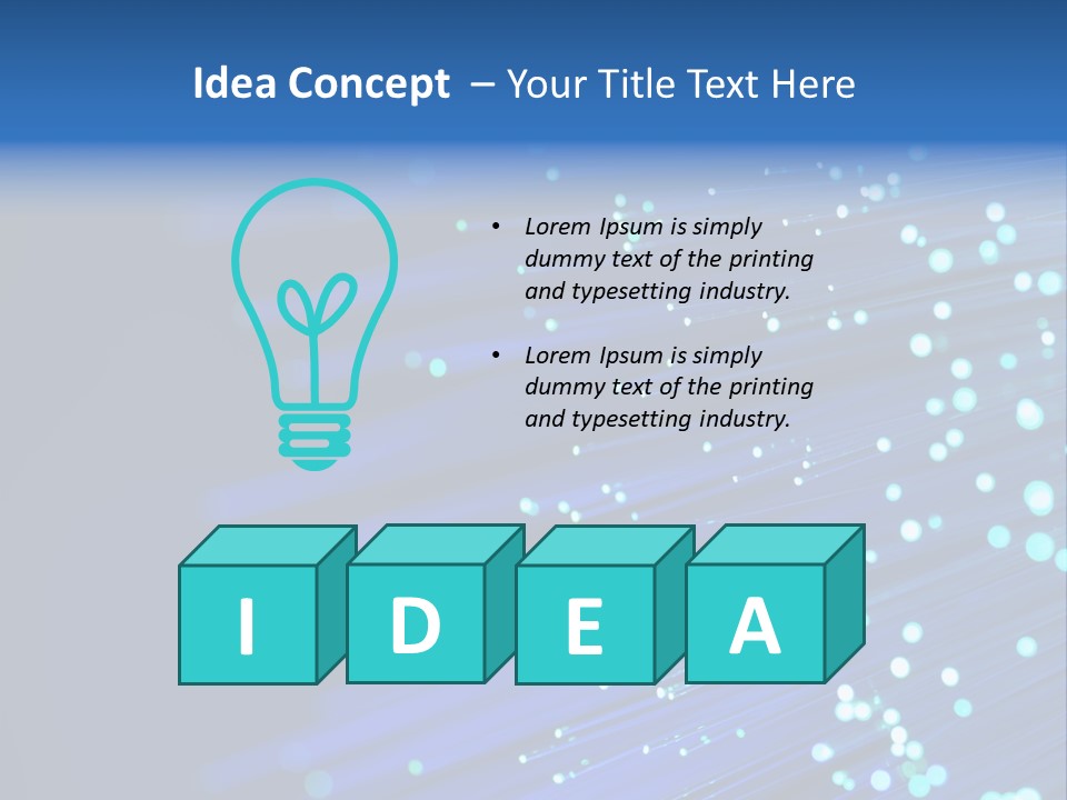 Telecommunication Data Optic PowerPoint Template