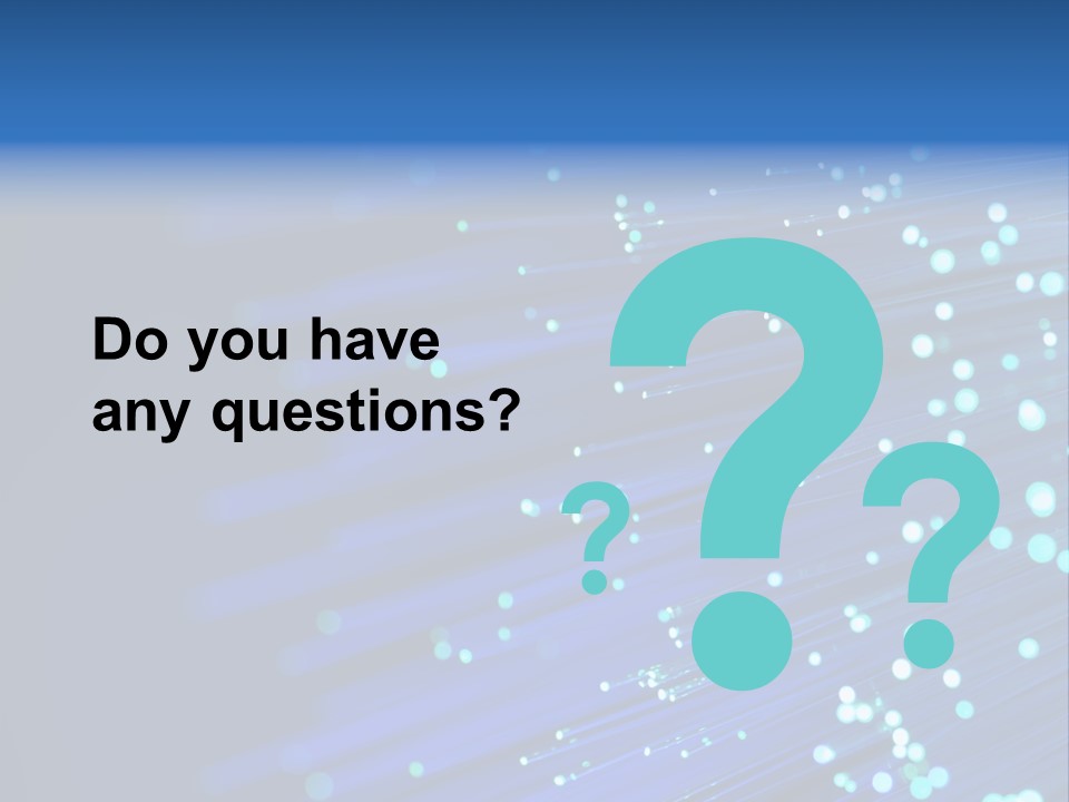 Telecommunication Data Optic PowerPoint Template