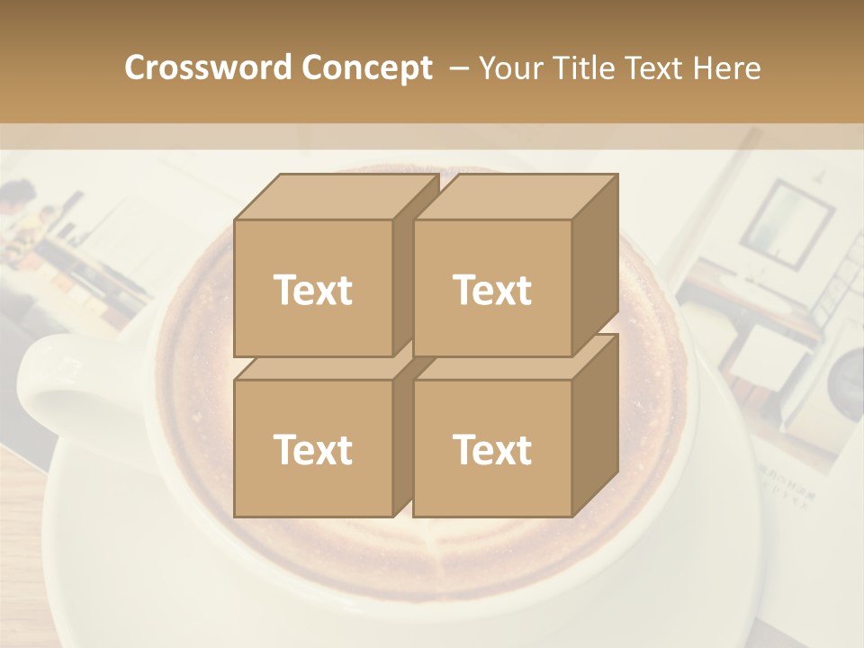 Latte Fresh Froth PowerPoint Template