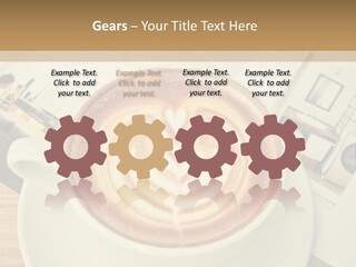 Latte Fresh Froth PowerPoint Template