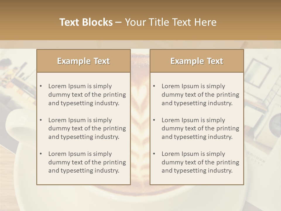 Latte Fresh Froth PowerPoint Template