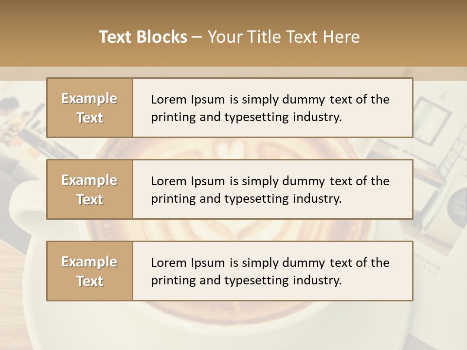 Latte Fresh Froth PowerPoint Template