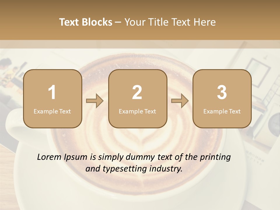 Latte Fresh Froth PowerPoint Template